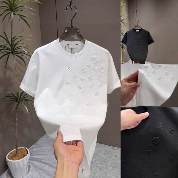 Steel Seal Casual Short-Sleeve Men's Summer New Fashionable Round-Neck Versatile Stretch T-Shirt In Solid Color