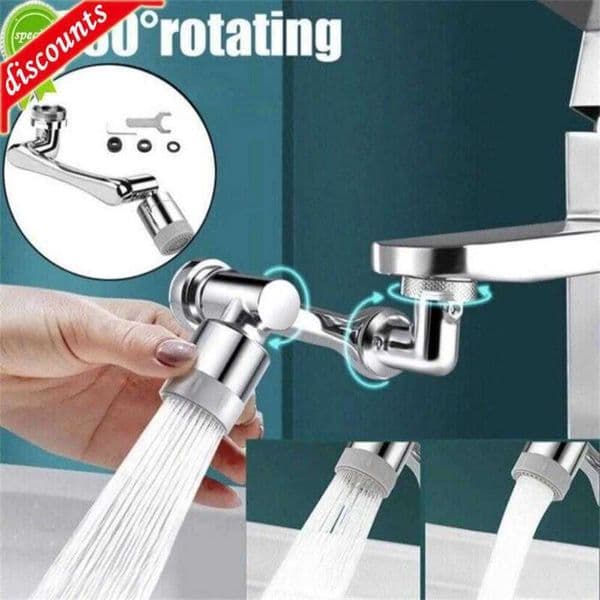 2026 perfume Upgrade Faucet cologne 1080 Rotatable Universal Rotating Sprayer Head Dual Wash Basin Kitchen Arm Extension Faucets Aerator Bubbler Nozzle Free Shi