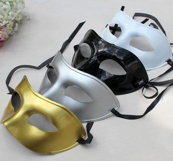 Party mask Classic Costume Women/Men Venetian Masquerade Half Face Mask 4 colors