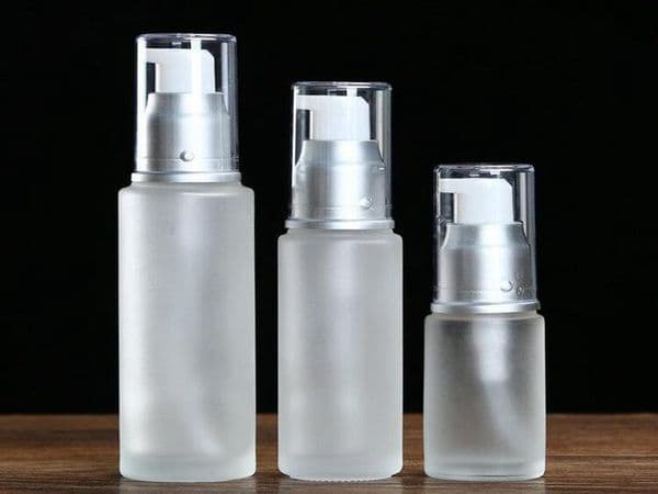 20ml 30ml 50ml frosted glass bottle,cosmetic packaging,lotion spray bottles,press pump glass bottles Fast Shipping