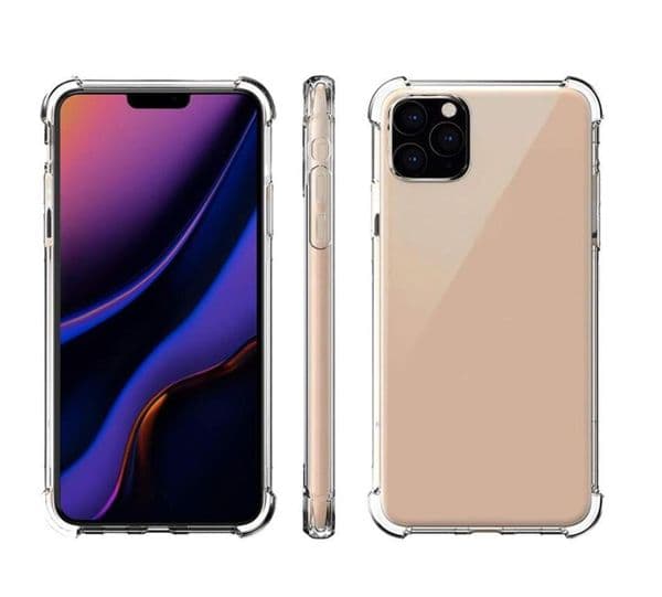 Transparent Phone Case For iPhone 11 Pro MAX XS XR X 8 Plus Samsung Note 10 S10 Anti-knock TPU Protective Shockproof Clear Cover