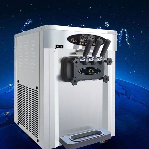 Commercial Ice Cream Machine Desktop Soft Ice Cream Making Machine for Amusement Parks Snack Shops School Stores