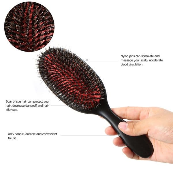 Bristle Brush Scalp Nylon Hairbrush Comb Women Tangle Hairdressing Professional Anti-Static Hair Combs Styling Tool