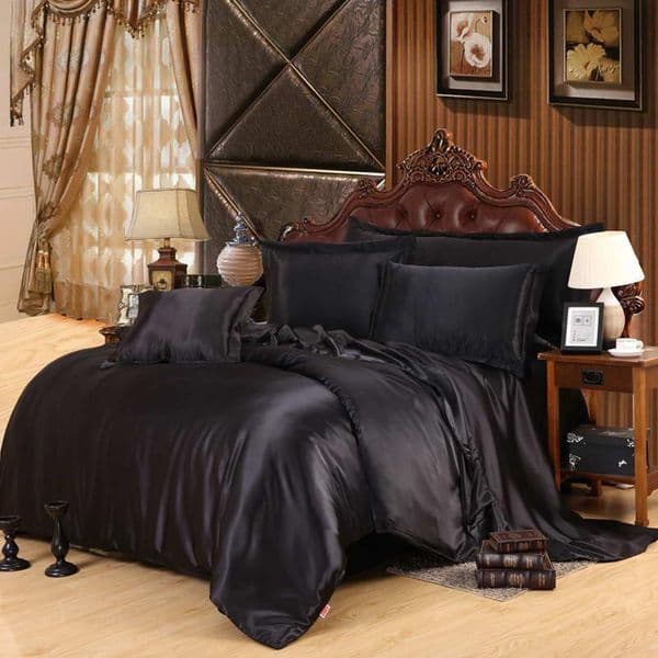 Wholesale-Summer New Bedding Sets Elegant Black Blanket Duvet Cover Sets Quilt Cover Bed Sheet Many Twin Queen King Size