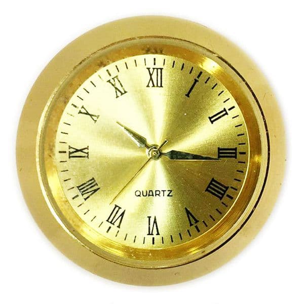 35mm Mini Watch Quartz Movement Gold Sier Metal Fit Up Insert Roman Mumerals Clock Accessories Wholesale Mini Reloj De Cuarzo Mini-uhr Quarz Wholesale