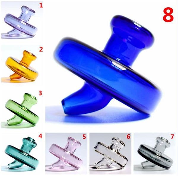 DHL New 35mm Glass Bubble UFO Colored Carb Cap Dome For 25mm 30mm Quartz Banger Nail 2mm 3mm 4mm Thick Enail Domeless Nail