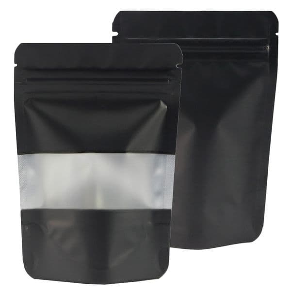 wholesale Stand Up Mylar Package Plastic Packaging Opp For Food Snack Ziplock Bag with window