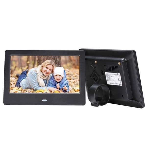 7 Inch Digital Photo Frame 1024*600 HD LED Backlight Electronic Album Picture Music Video Full Function Gift + Remote Control