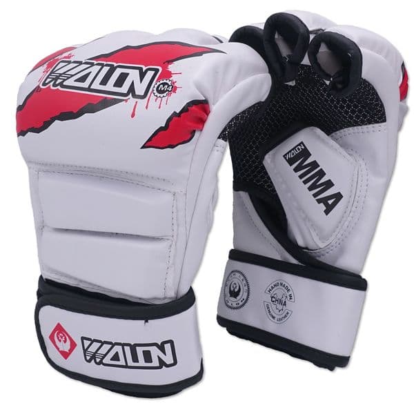 MMA Kick Boxing Gloves Mitts Fight Punch Mitts PU Leather Training Gloves Muay Thai Kickboxing Gloves for Sanda Karate Sandbag T191226