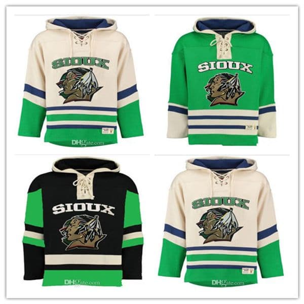 Custom NORTH DAKOTA FIGHTING SIOUX Hockey Hoodies 9 Jonathan Toews 11 Zach Parise 7 TJ Oshie 16 Boeser 33 Johnson Sweatshirt Any Name Number