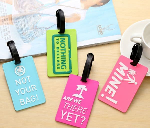 Luggage Tags Identifier Label Suitcase ID Address Holder Protection Cover Luggage Tag