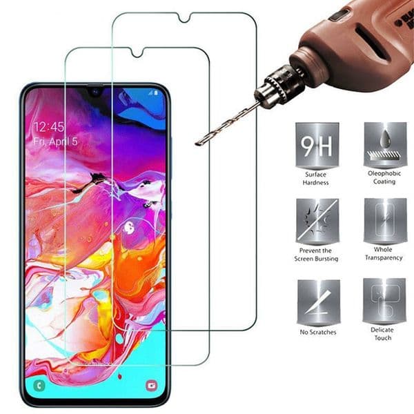 Glass 9H HD Tempered Glass for Samsung A50 A40 A30 A10E A20E Screen Protector for Samsung Galaxy A90 A80 A70 A60 A2 Core