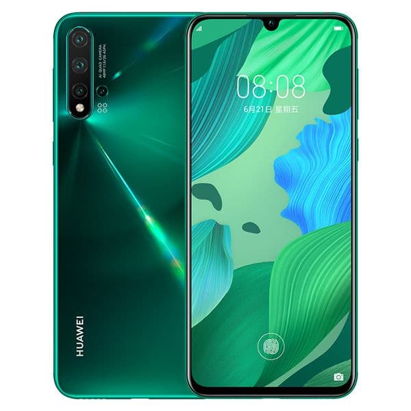 Original Huawei Nova 5 Pro 4G LTE Cell Phone 8GB RAM 128GB 256GB ROM Kirin 980 Octa Core 48MP HDR NFC Android 6.39" OLED Full Screen Fingerprint ID Face Smart Mobile Phone