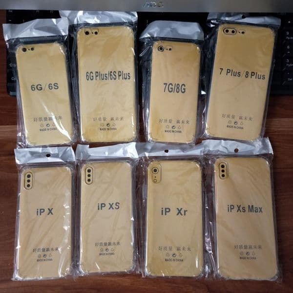 For Apple Iphone 7 8 6 Xs Max Four Generation Gasbag Defence Fall Tpu Hand Shell Transparent Four Angle Soft Shell IPhone S Plus