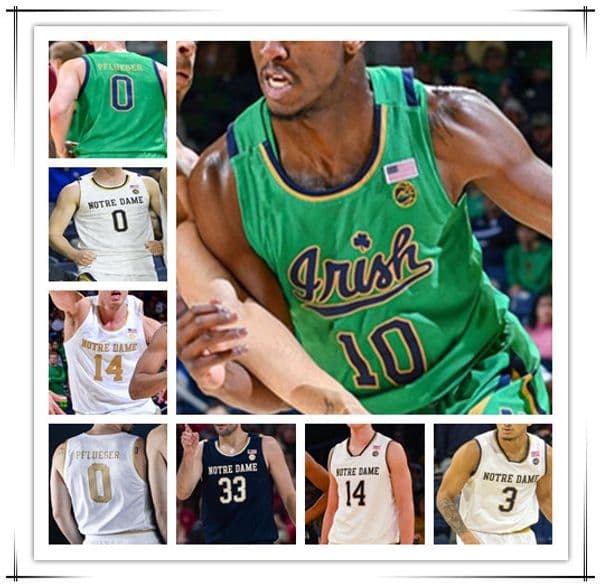 Custom 2021 ND College Basketball Jersey John Mooney T.J. Gibbs Prentiss Hubb Dane Goodwin Juwan Durham Nate Laszewski Pflueger Carmody 4XL