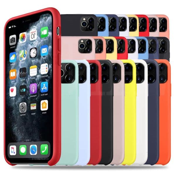Phone Original Silicone Luxury Case For IPhone 11 Pro Max X XR XS MAX Cases For Apple IPhone 11 7 8 6 6s Plus No Back Cover