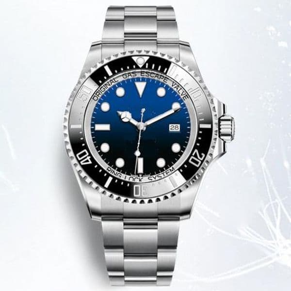 men watch 44mm seadweller automatic watch ceramic bezel stainless steel watches glide lock clasp 2813 movement mens