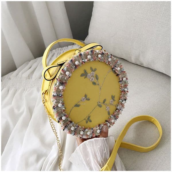 designer luxury handbag purse round style shoulder crossbody bag colorful women designer ladies purse women bag