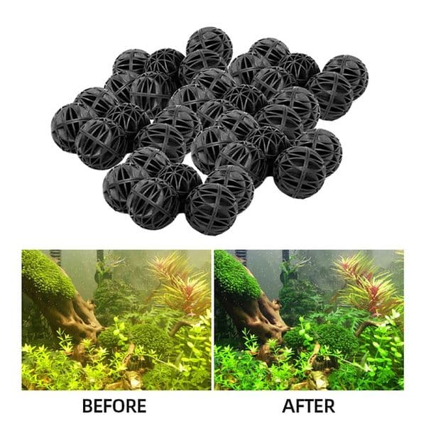 20-100pcs 18mm Aquarium Filter Bio Balls Wet Dry Canister Filters Media Fish Tank Biological Ball