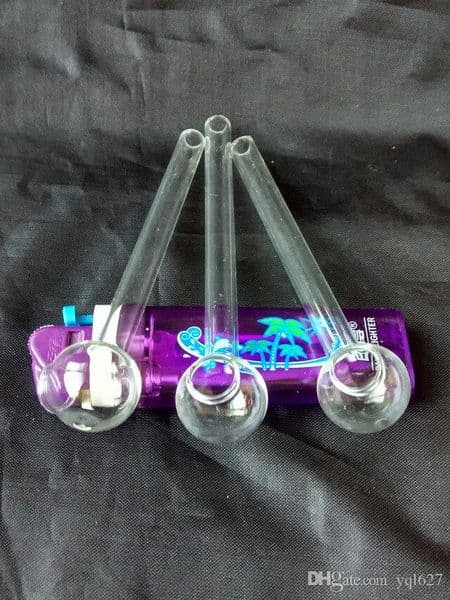 Straight pot Wholesale Glass bongs Oil Burner Glass Water Pipes Rigs Smoking Free