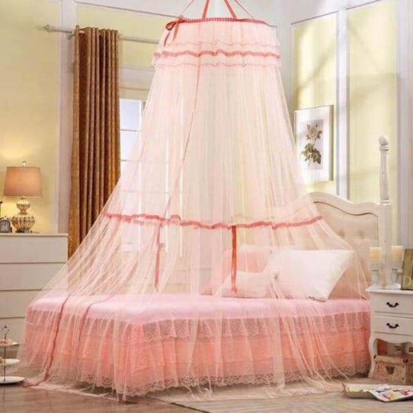 Romantic Mosquito Nets Canopy Circular Bandage Hung Cibinlik moustiquaire Dustproof Single-door Tent Home Moustiquaire para cama