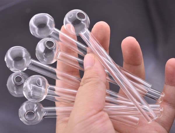Great cheap Colorful Great Pyrex Glass Oil Burner Pipe Clear Glass Oil Burner Glass Pipes Oil Nail for water bongs vs silicone pipe dhl free