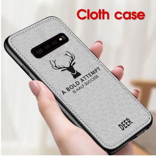 Case For Samsung Galaxy S10 Plus S10e Fabric Texture Soft Back Cover For Samsung Note 9 8 S8 S9 Plus S7 Edge Phone Case