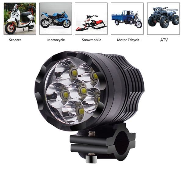 Motorcycle Led Light Motorcycles Lighting Headlight 6500K Bulb 60W Super Bright motorcycle fog light Working Lights Wide Spotlight Aluminum External Kit Auto AT