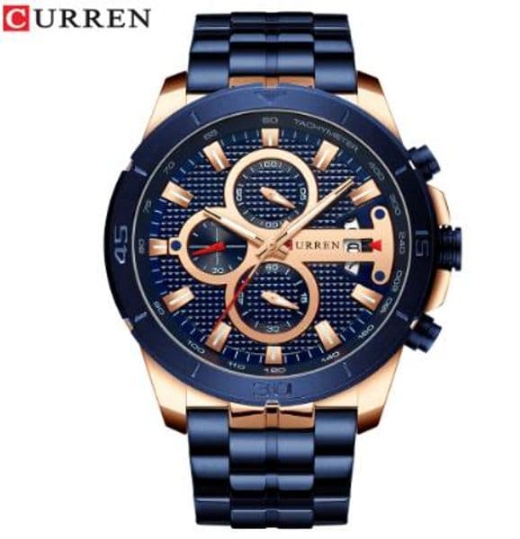 CURREN Business Men Watch Brand Luxury Stainless Steel Wrist Watch Chronograph Army Military Quartz Watches Relogio Masculino