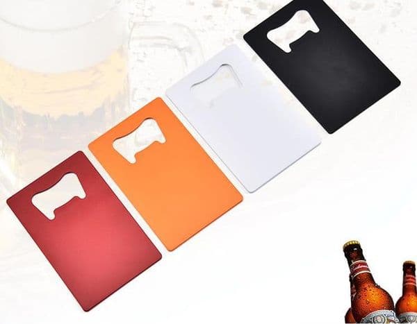 Wallet Size Stainless Steel Opener 4 Colors Credit Card Beer Bottle Opener Business Card Bottle Openers SN237
