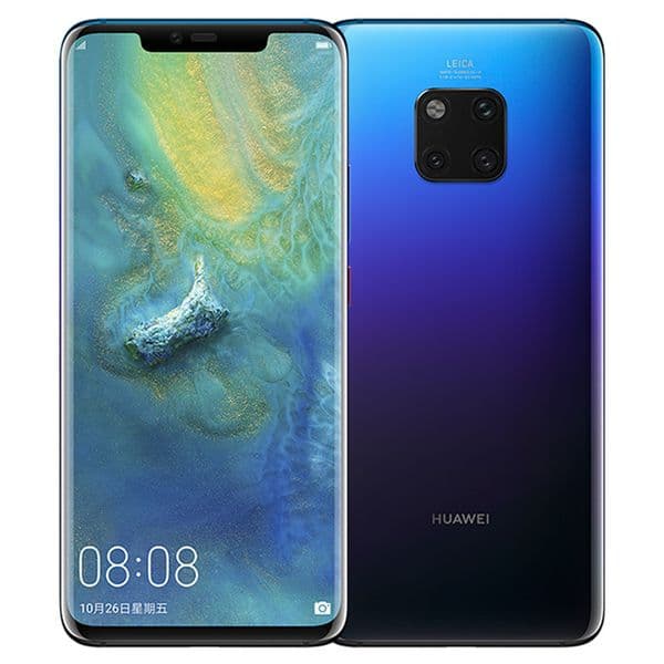 Original Huawei Mate 20 Pro 4G LTE Cell Phone 6GB RAM 128GB ROM Kirin 980 Octa Core HarmonyOS 6.39" Full Screen 40.0MP NFC Fingerprint ID IP68 Waterproof Smart Mobile Phone