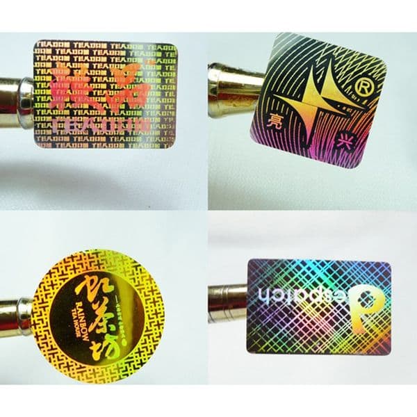 Custom laser hologram printing label security anti-counterfeit color changing stickers labels with serial number China manufacturer