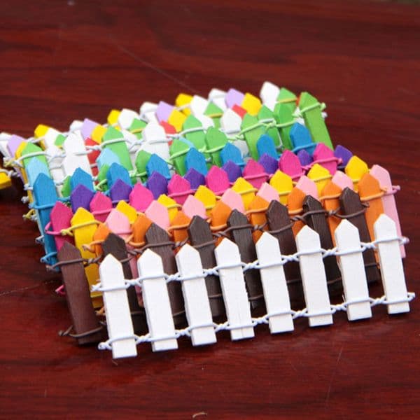 Handmade Mini Barrier Wooden Artificial Bendable Fences Crafts Miniature Garden Branches Cake Decoration Moss Bonsai Fence BH2357 ZX