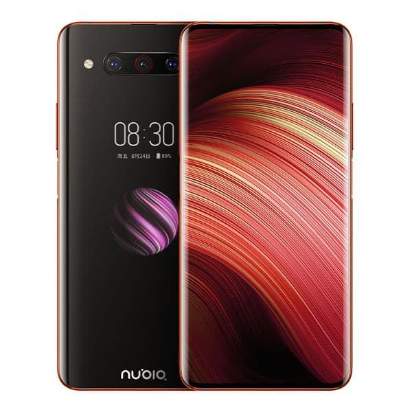 Original Nubia Z20 4G LTE Cell Phone 8GB RAM 128G 512GB ROM Snapdragon 855 Plus Octa Core Android 6.42" Curved Full Screen 48MP 4000mAh Fingerprint ID Smart Mobile Phone