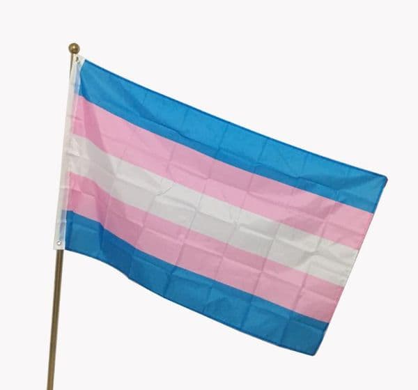 Free Shipping 100pcs 3x5 FT Breeze Transgender Flag Pink Blue Rainbow Flags LGBT Pride Banner Flags with Brass Grommets SN2454