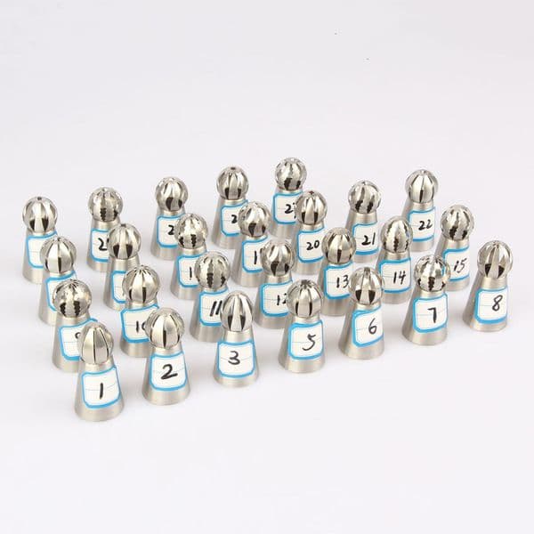 Stainless Steel Russian Tulip Icing Piping Nozzles Tip Tools Russia Nozzle Pastry Baking Dessert Cake Decoration Accessories Decoradores De Postres