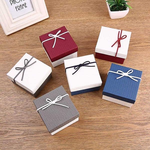 1PC Hot Sale Gift Box Innovative Bowknot Earrings Ring Jewelry Box Ring Watch Gift Accessories Wholesale 6Colors