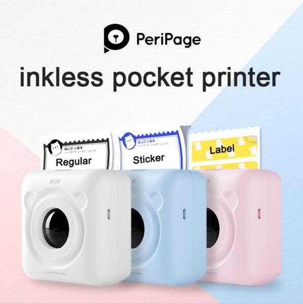 50pcs PeriPage 203dpi 304dpi A6 Thermal Printer Mini Portable Bluetooth 4.0 Receipt Printer Photo Printer Phone Wireless printers DHL Free