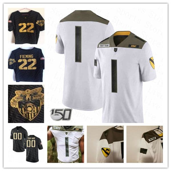 Custom 2021 Army Black Knights College Jersey Football Connor Slomka Kelvin Hopkins Jr. Kell Walker James Gibson Christian Anderson McCoy