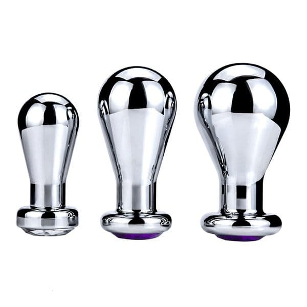 Huge Metal Butt Plug Big Jewelry Anal Plug Oval Dilatador Anal Balls Prostate Massager Buttplug Anal Sex Toys For Women Men T191128