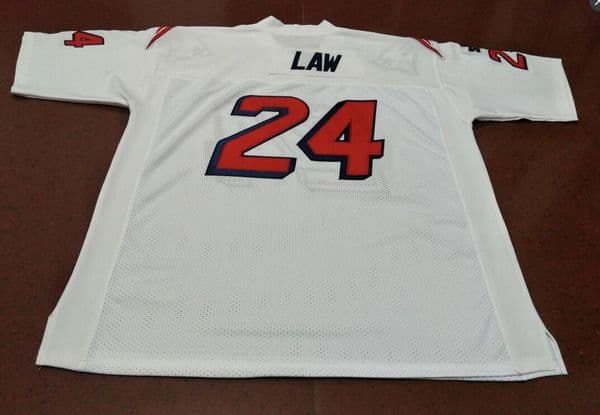 rare Men Custom #24 Ty Law 1995 White Color Men College Jersey Size S-4XL or custom any name or number jersey