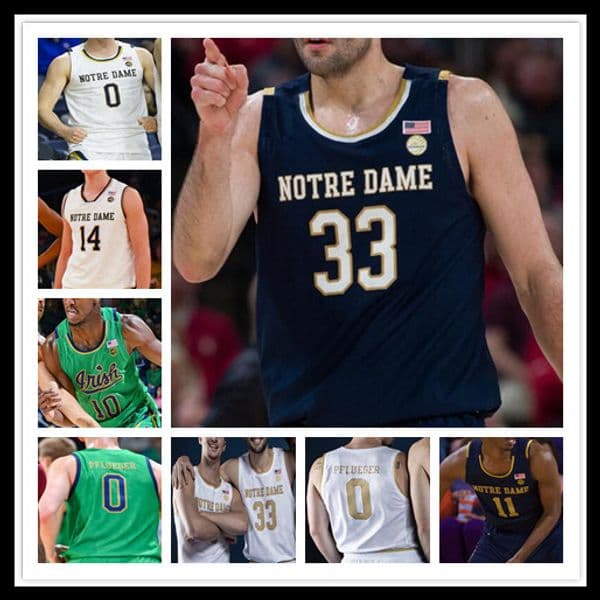 2021 ND Basketball John Mooney T.J. Gibbs Prentiss Hubb Dane Goodwin Juwan Durham Nate Laszewski Pflueger Carmody College Jersey 4XL Custom