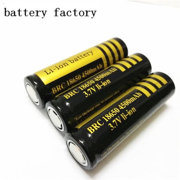 LI-ION battery 18650 4500mah 3.7V flat-head battery Rechargeable lithium battery Free shipping