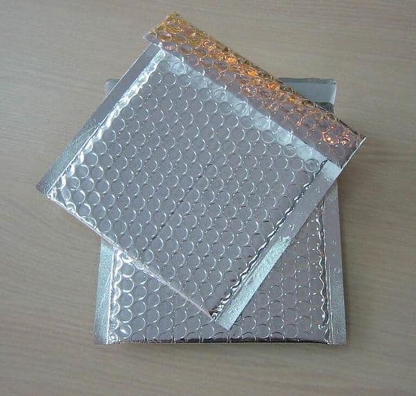 15*13cm 50pcs Silver&Gold Bubble Envelope Mailer Gift Phone Case Shockproof Packaging Bubble Envelope Bag Free Shipping