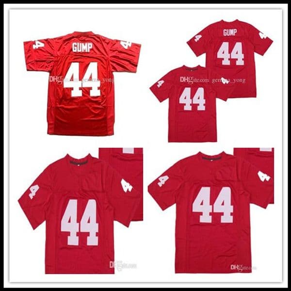 Cheap Men Fashion Forrest Gump 44 Tom Hanks Movie Sewn Football High Quality Free Shipping University Stitched Jerseys Wholesale