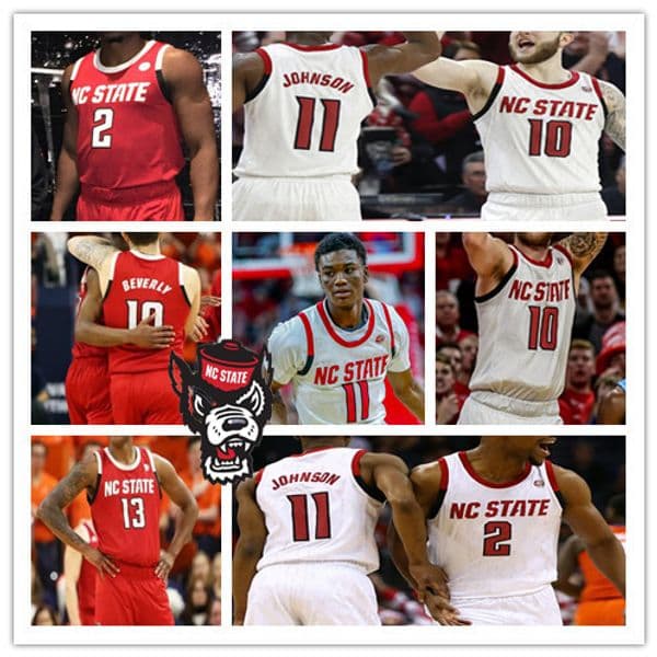 Custom 2021 College NC State Wolfpack Jersey Basketball Dennis Smith Jr. Jericole Hellems Devon Daniels Markell Johnson Manny Bates Andree