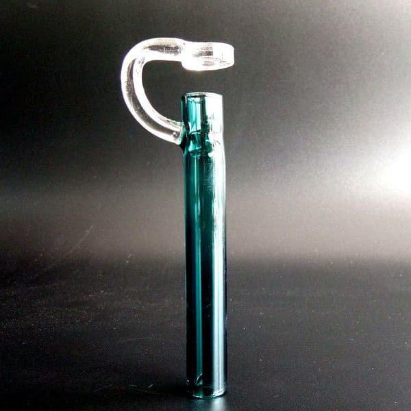 Elegant Dual-Purpose Glass Handpipe/Concentrate Vessel: Smokeless Experience Available