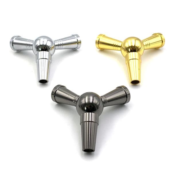 Metal Shisha Hookah Hose Adapter One Divides in Two 1 to 2 Aluminum Alloy Splitter Bypass Valve Sheesha Connector Smoking Accessory