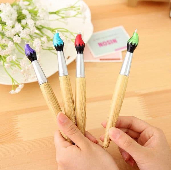2019 Hot selling Writing brush Ballpoint Ball pen black 0.7mm School Supplies black Bullet Ball pen School Office Supply SN2276