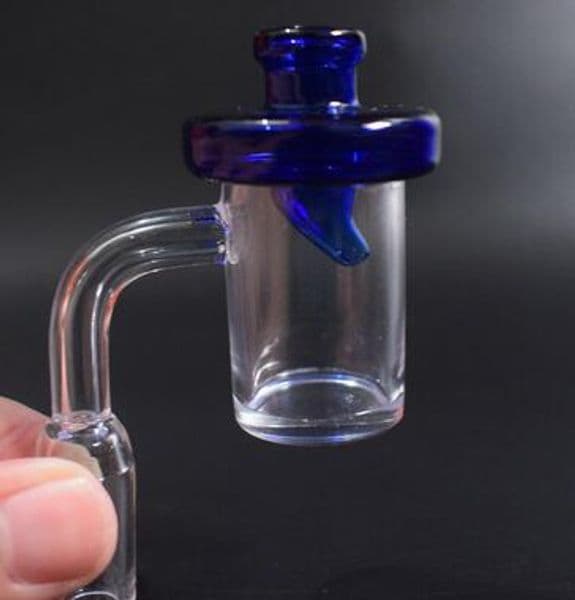 Factory Price 4mm thick Clear Bottom XL Quartz Banger Nail & Glass UFO Colored Carb Cap 10mm 14mm 18mm For oil rigs Glass Bongs